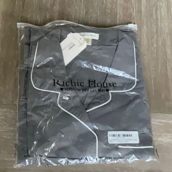 Richie House Women Cotton Pajamas Set Notch Collar Soft Sleepwear NWT in pkg - Picture 5 of 6